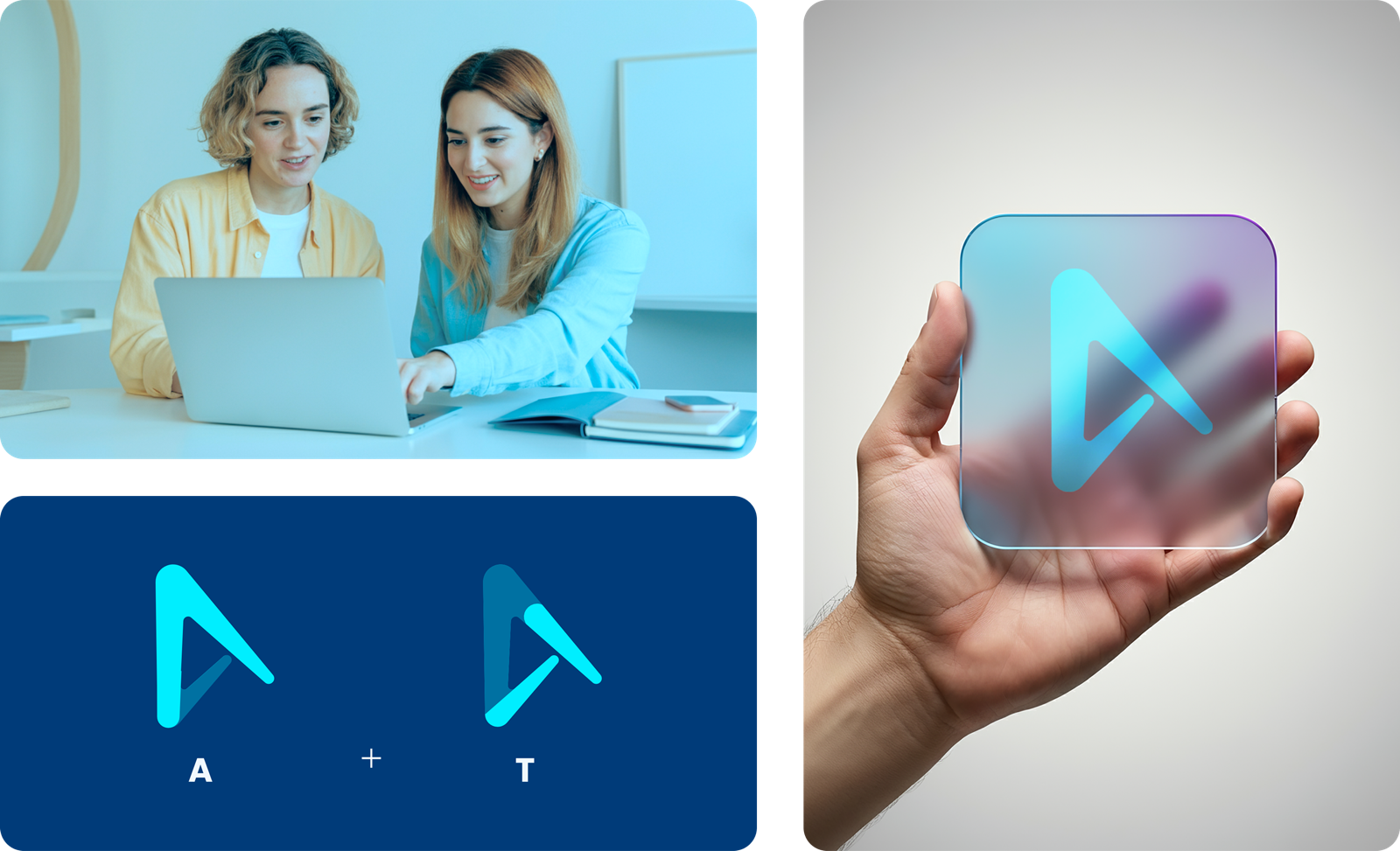 Identidad de ActivoTrade: construcción del logotipo A+T y aplicación de marca